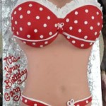 Sexy-white-pocodot-ruffle-red-bikini-erotic-Love-Melons-torso-cake