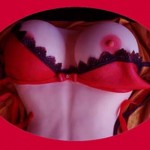 Sassy-red-velvet-satin-nipples-sexy-tit-cake