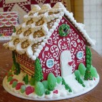 Indiana-Indianapolis Red-front-Christmas-custom-gingerbread-house